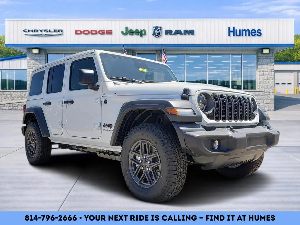 New 2026 Bright White Clear-Coat Exterior Paint Jeep Sport S image 1