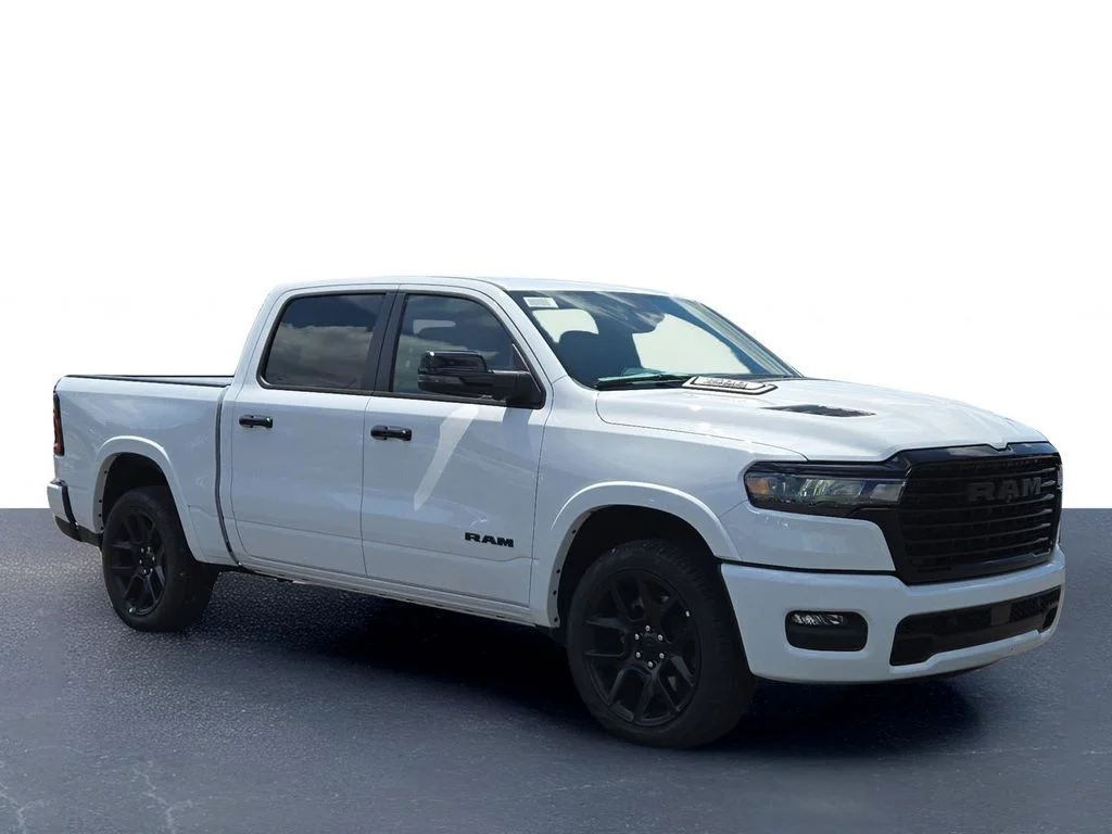 New 2026 Bright White Clear-Coat Exterior Paint RAM Laramie image 6