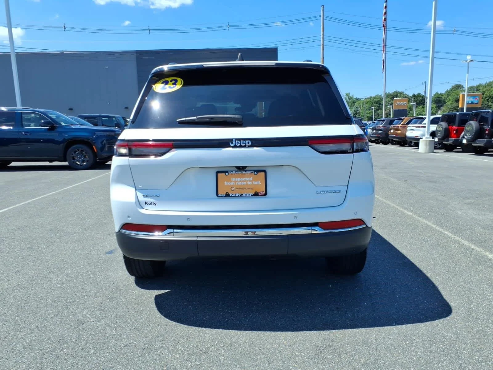 Certified Used 2023 Bright White Clearcoat Jeep Laredo image 9