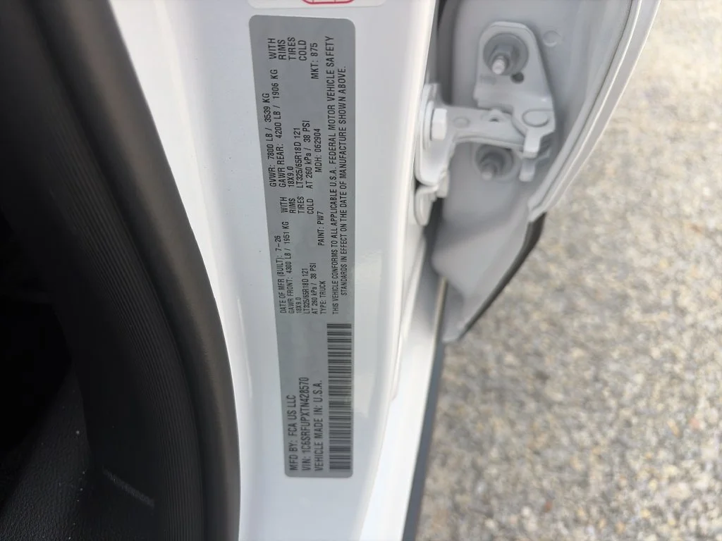 New 2026 Bright White Clear-Coat Exterior Paint RAM RHO image 36