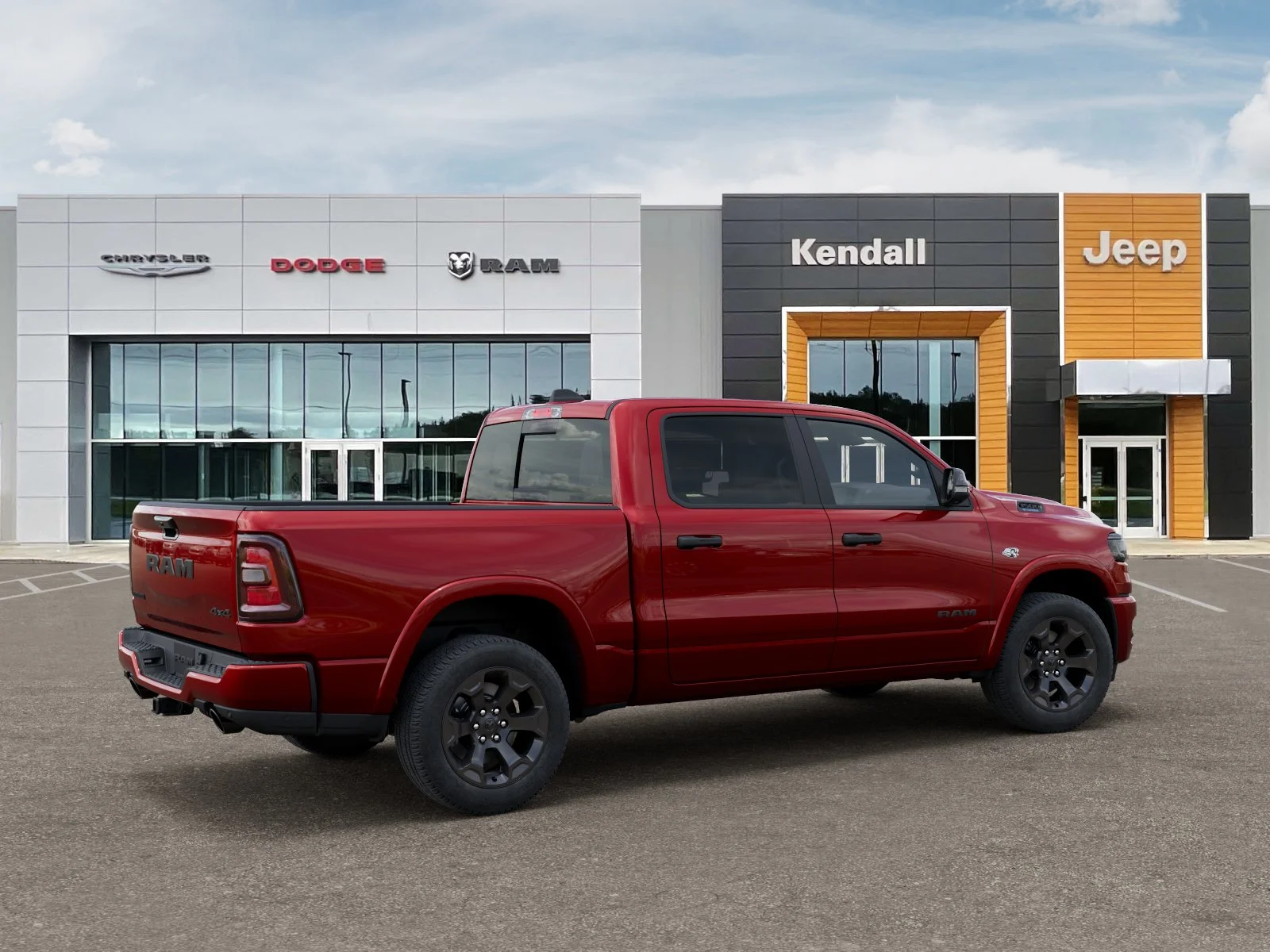 New 2026 Molten Red Pearl-Coat Exterior Paint RAM Big Horn/Lone Star image 30