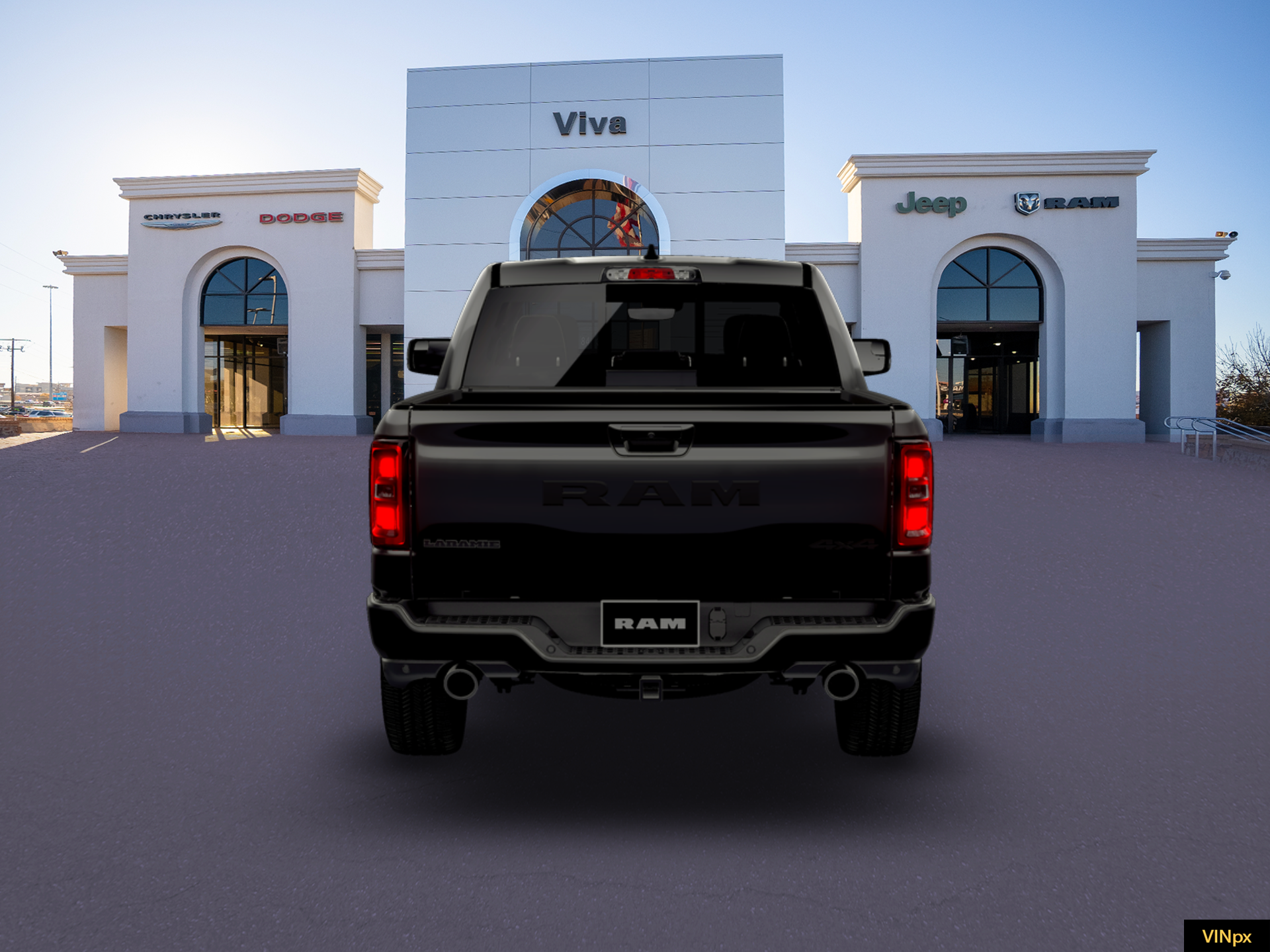 New 2026 Diamond Black Crystal Pearl-Coat Exterior Paint RAM Laramie image 6