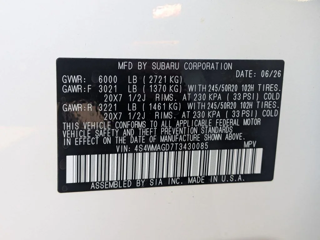 New 2026 CRYSTAL WHITE PEARL Subaru Limited 7-Passenger image 28