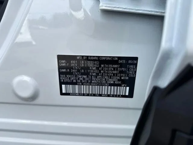 New 2026 CRYSTAL WHITE PEARL Subaru Premium image 19