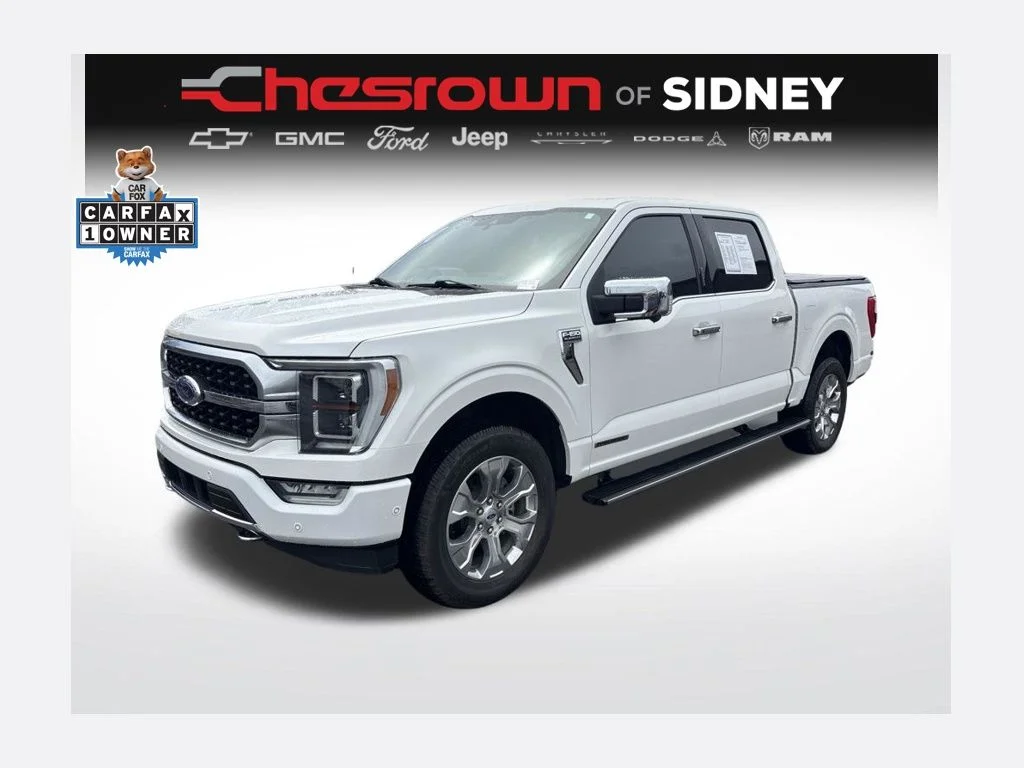 Used 2021 White Ford Platinum image 1
