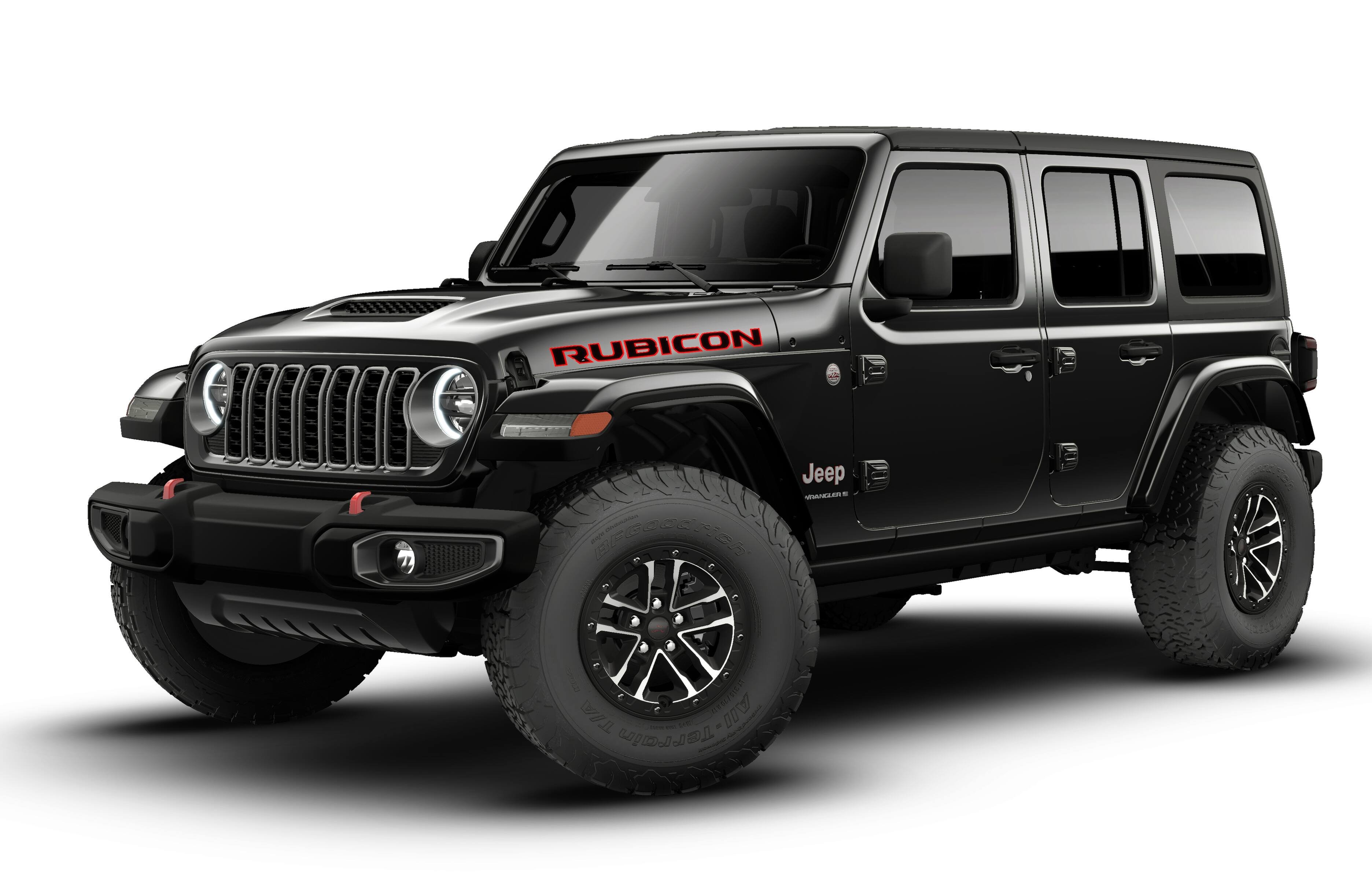 New 2026 Black Clear-Coat Exterior Paint Jeep Rubicon image 13