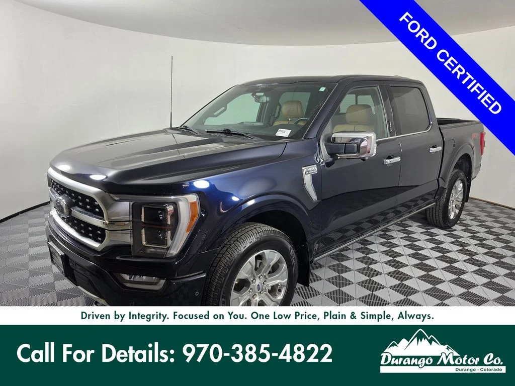 Used 2022 Blue Ford Platinum image 1