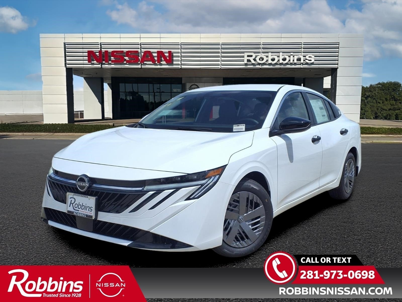 2026 Nissan Sentra S White at Robbins Nissan