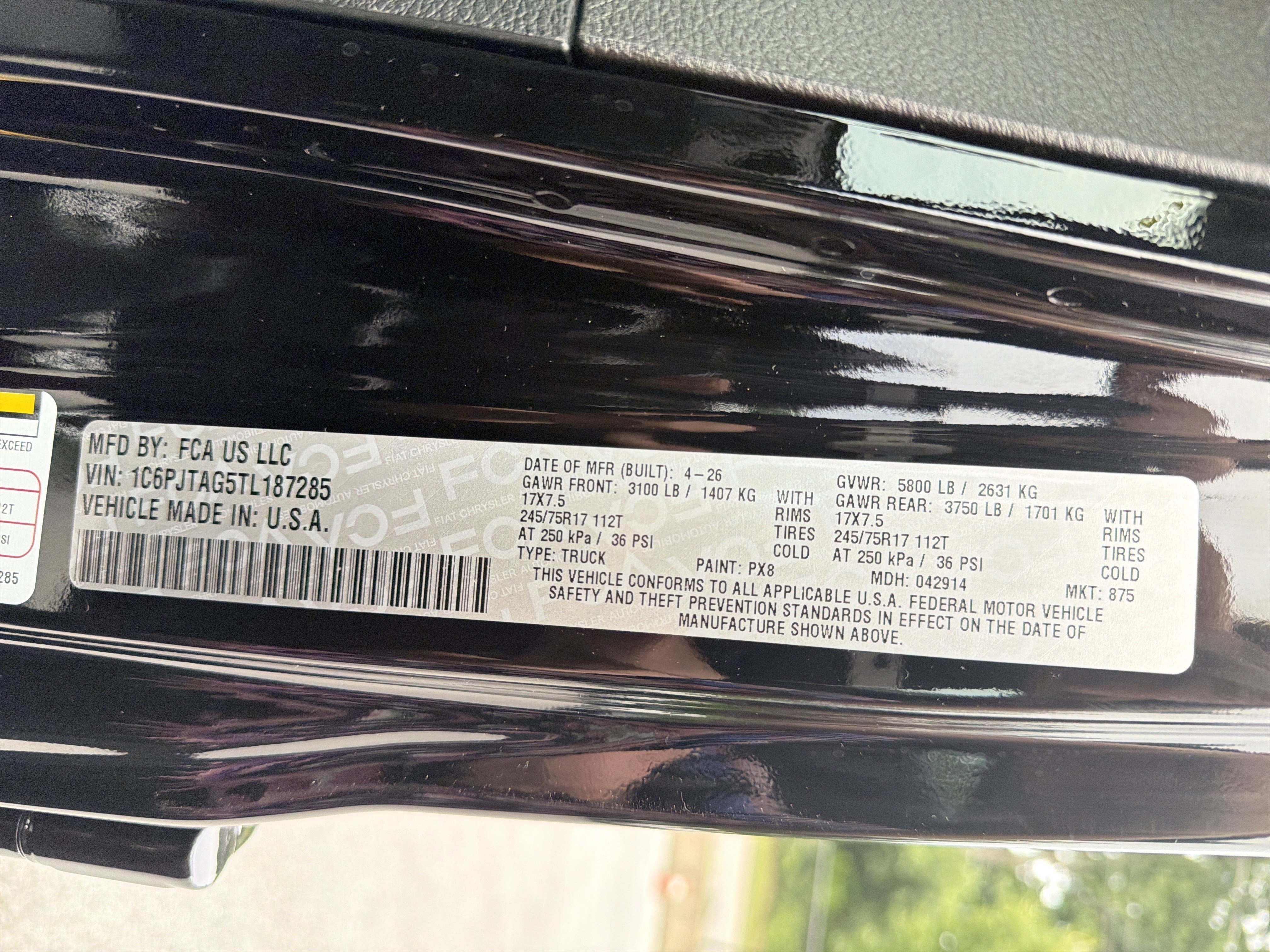 New 2026 Black Clear-Coat Exterior Paint Jeep Sport S image 38