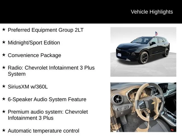Certified Used 2024 Black Chevrolet 2LT image 8