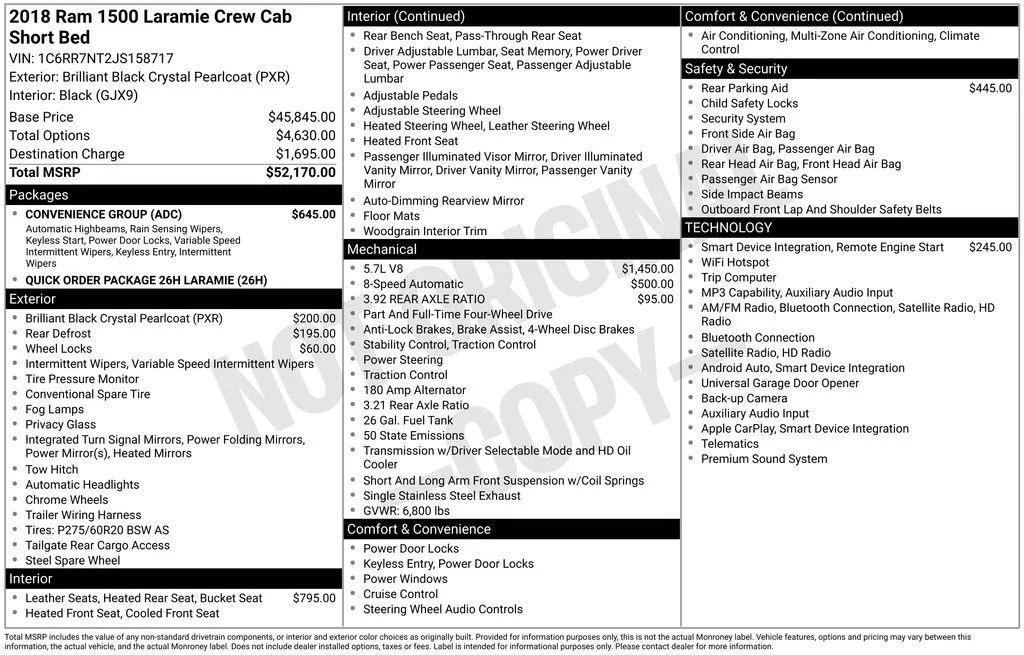 Used 2018 RAM Ram 1500 Pickup Laramie with VIN 1C6RR7NT2JS158717 for sale in Elk River, Minnesota