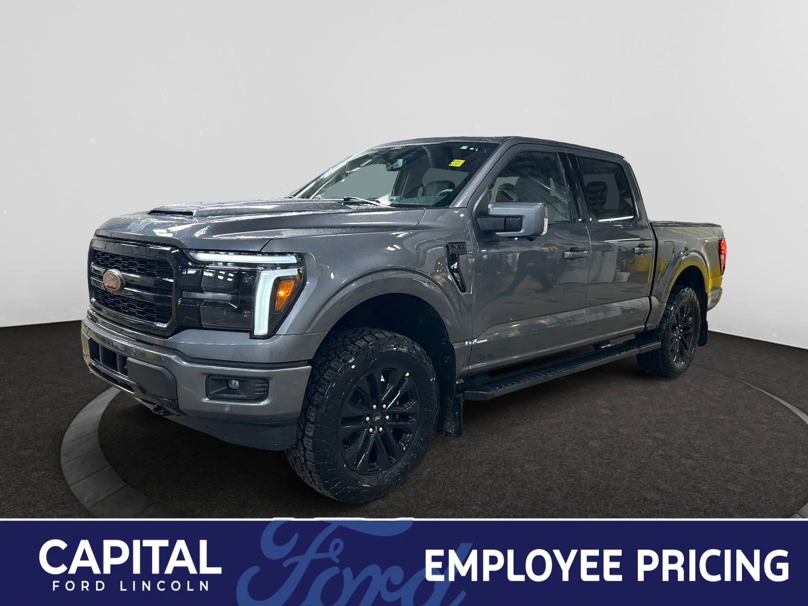 New 2026 Carbonized Grey Metallic Ford Lariat image 1