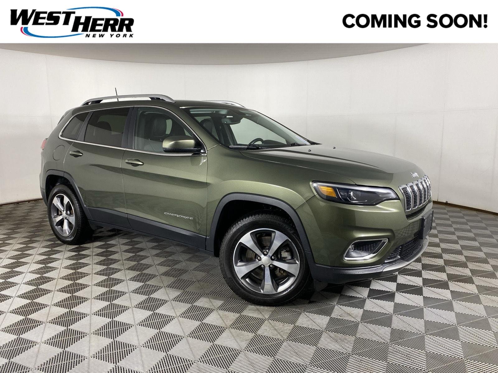 Used 2019 Olive Green Pearlcoat Jeep Limited image 1