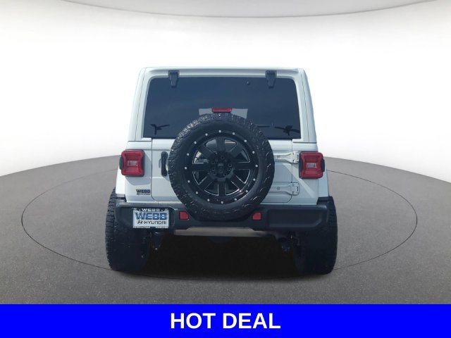 Used 2021 White Jeep Unlimited Sahara Altitude image 6