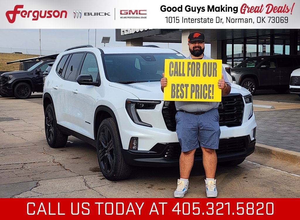 Glacier White Tricoat 2026 GMC Acadia SUV / Crossover Front-Wheel Drive 8-Speed Automatic