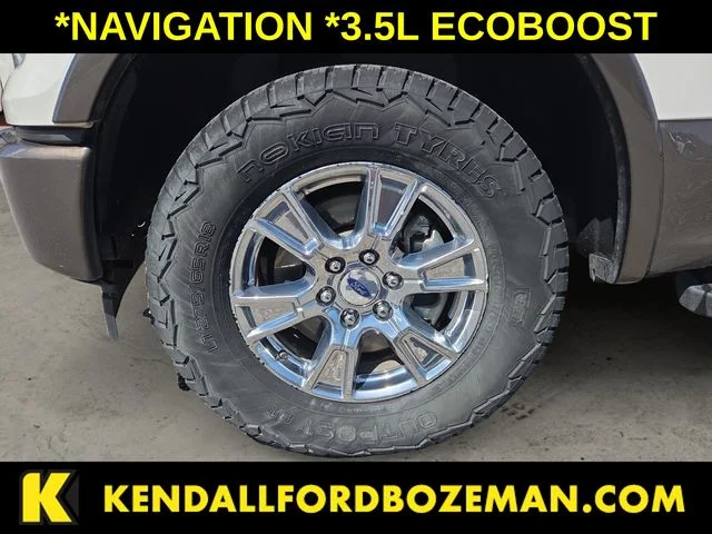 Used 2017 White Platinum Metallic Tri-Coat Ford Lariat image 9