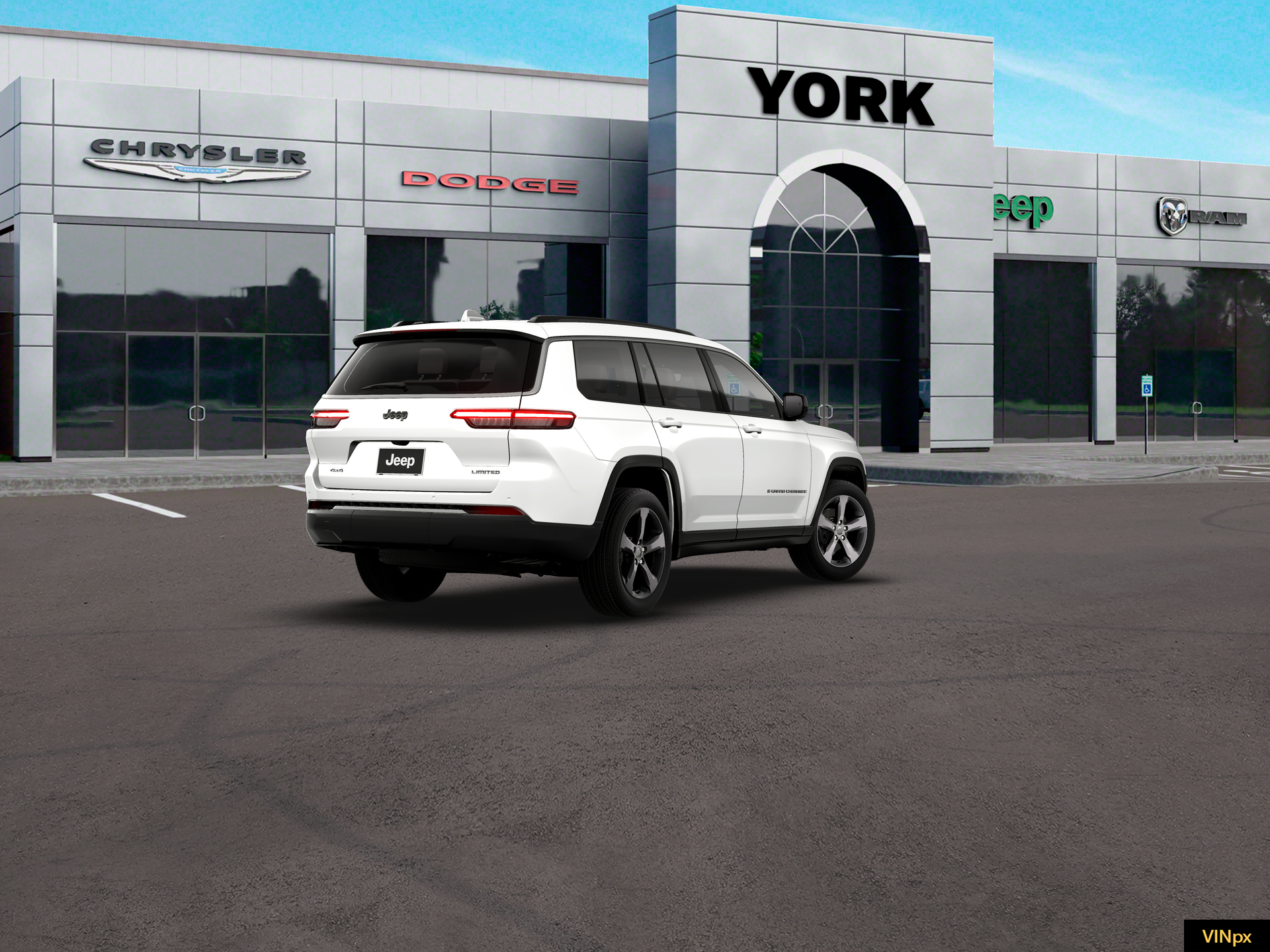 New 2026 Bright White Clear-Coat Exterior Paint Jeep Limited image 7