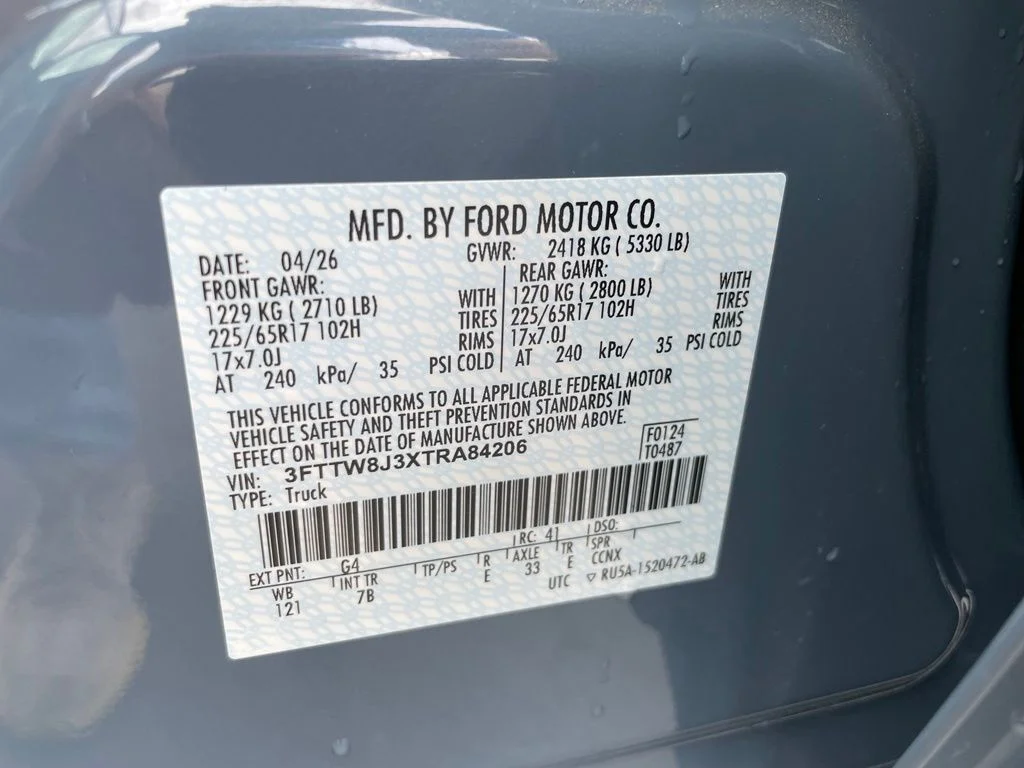 New 2026 Azure Gray Metallic Tri-Coat Ford XLT image 43