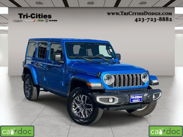 Used 2025 Blue Jeep Sahara image 1