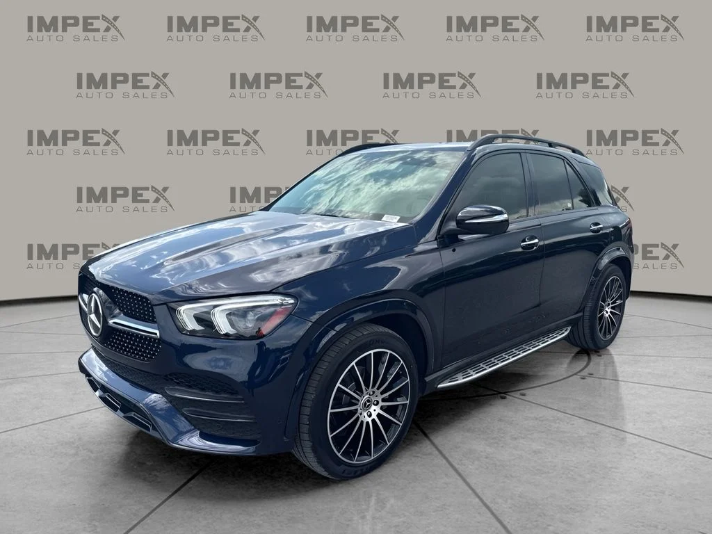 Used 2022 Blue Mercedes-Benz GLE 350 image 1