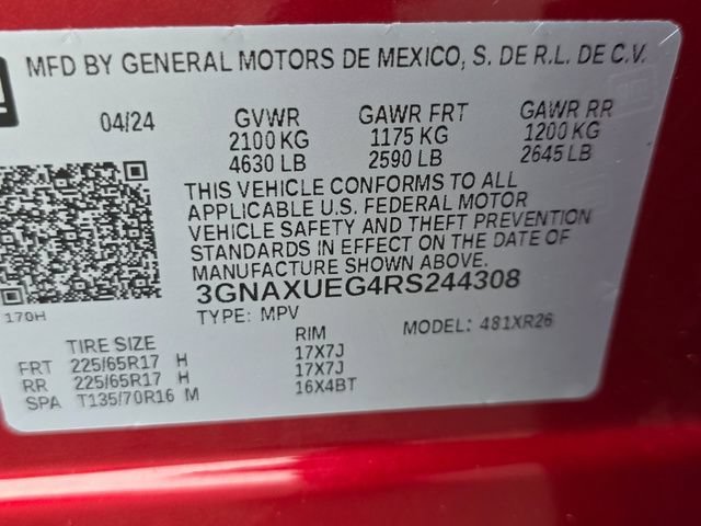 Used 2024 Radiant Red Tintcoat Chevrolet LT image 35