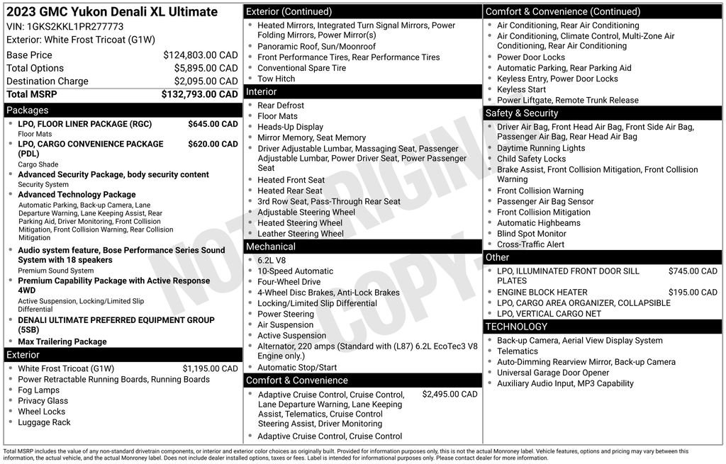 Used 2023 White GMC Denali Ultimate image 29