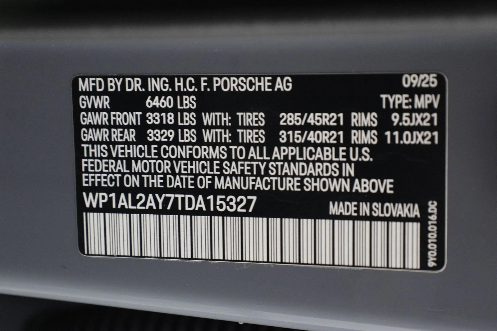 New 2026 Arctic Grey Porsche S image 24