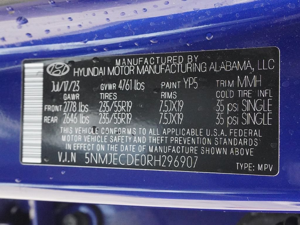 Used 2024 Blue Hyundai Limited image 53