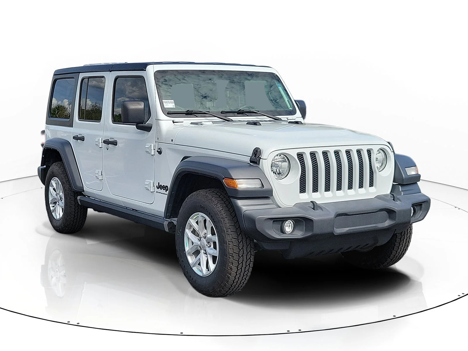 Used 2023 Bright White Clearcoat Jeep Sport S image 3