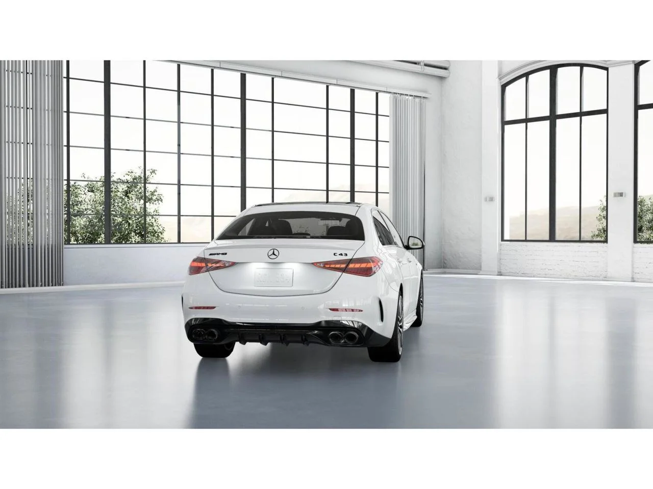 New 2026 Polar White Mercedes-Benz AMG® C 43 4MATIC® Sedan image 24