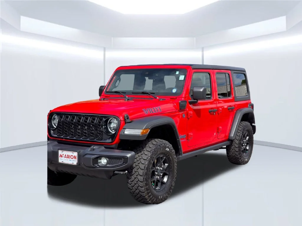 Certified Used 2025 Red Jeep Willys 4xe image 54