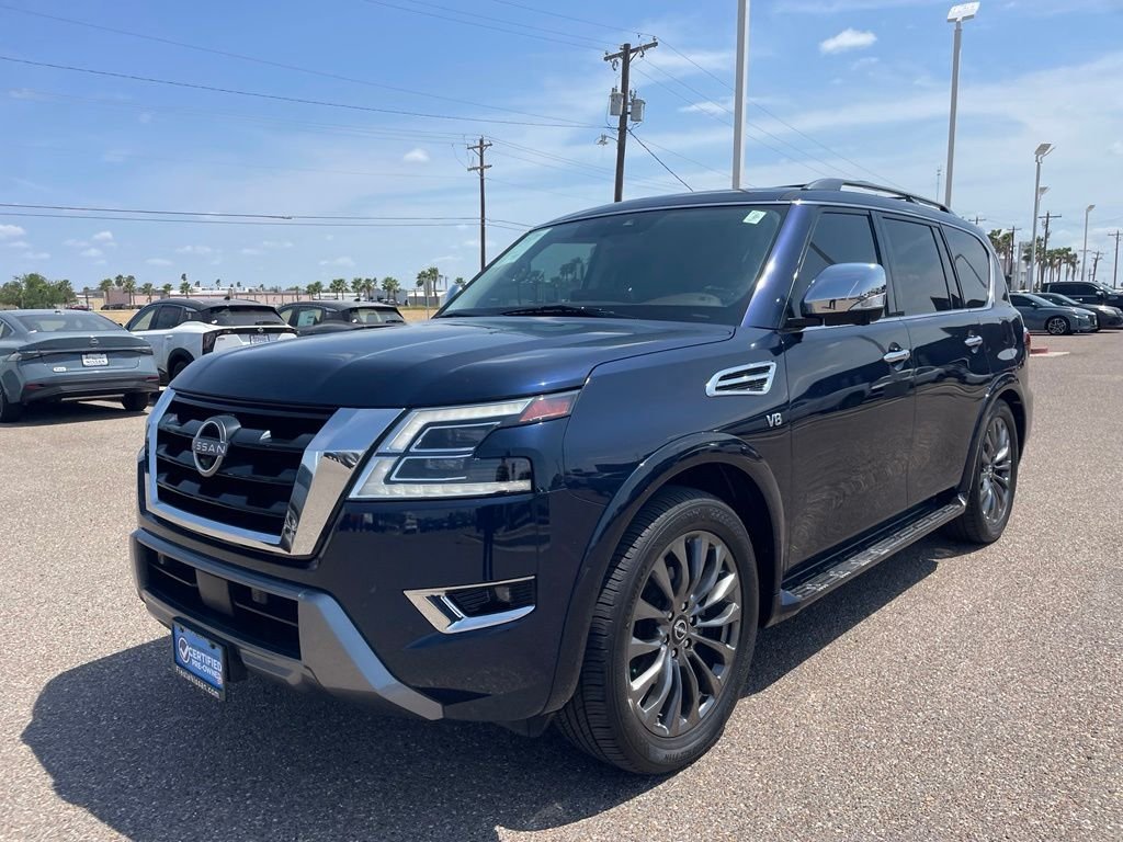Used 2022 Blue Nissan Platinum image 3
