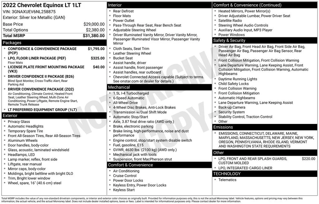 Used 2022 Silver Chevrolet LT image 17
