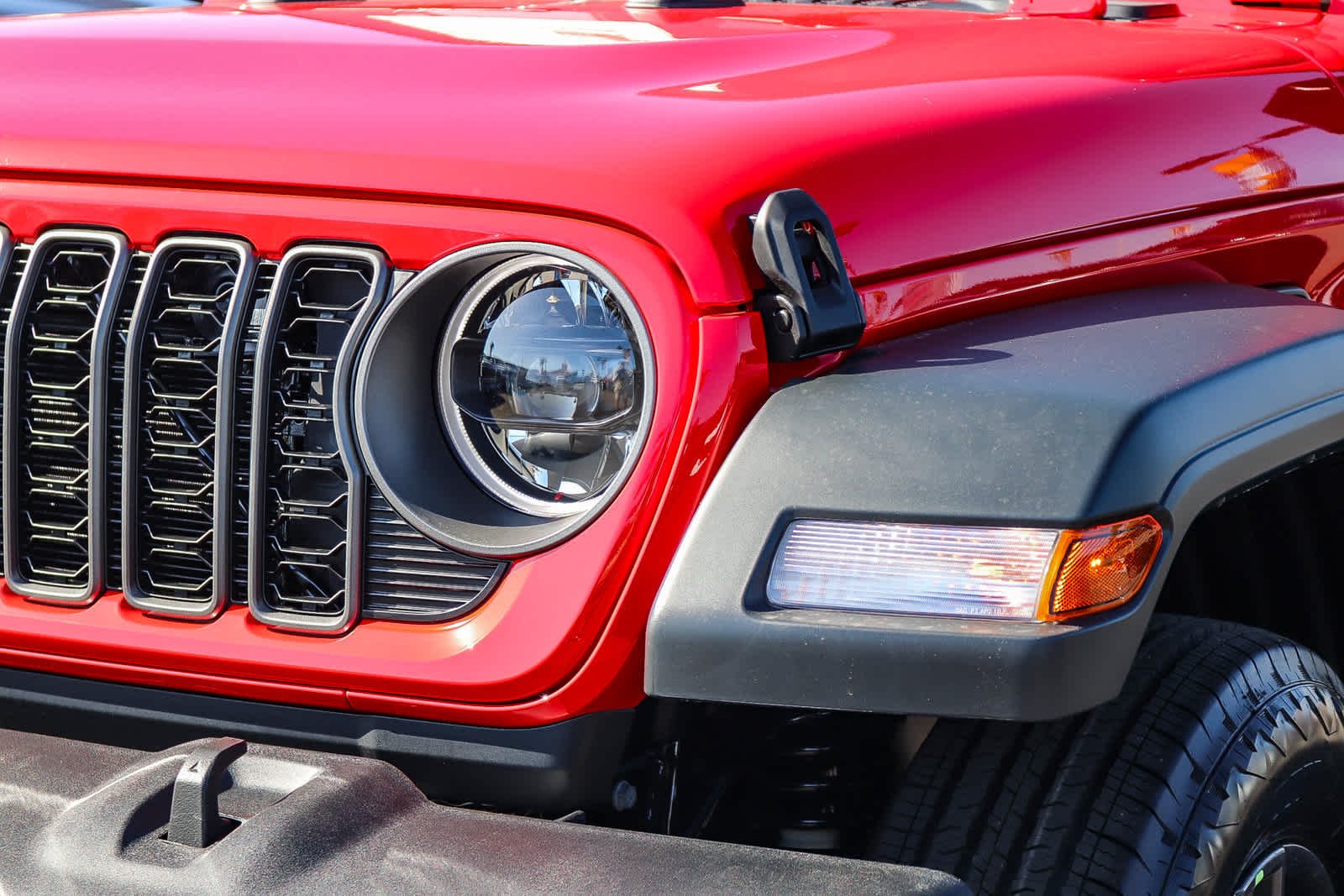 New 2027 Firecracker Red Clear-Coat Paint Jeep Sport S image 8