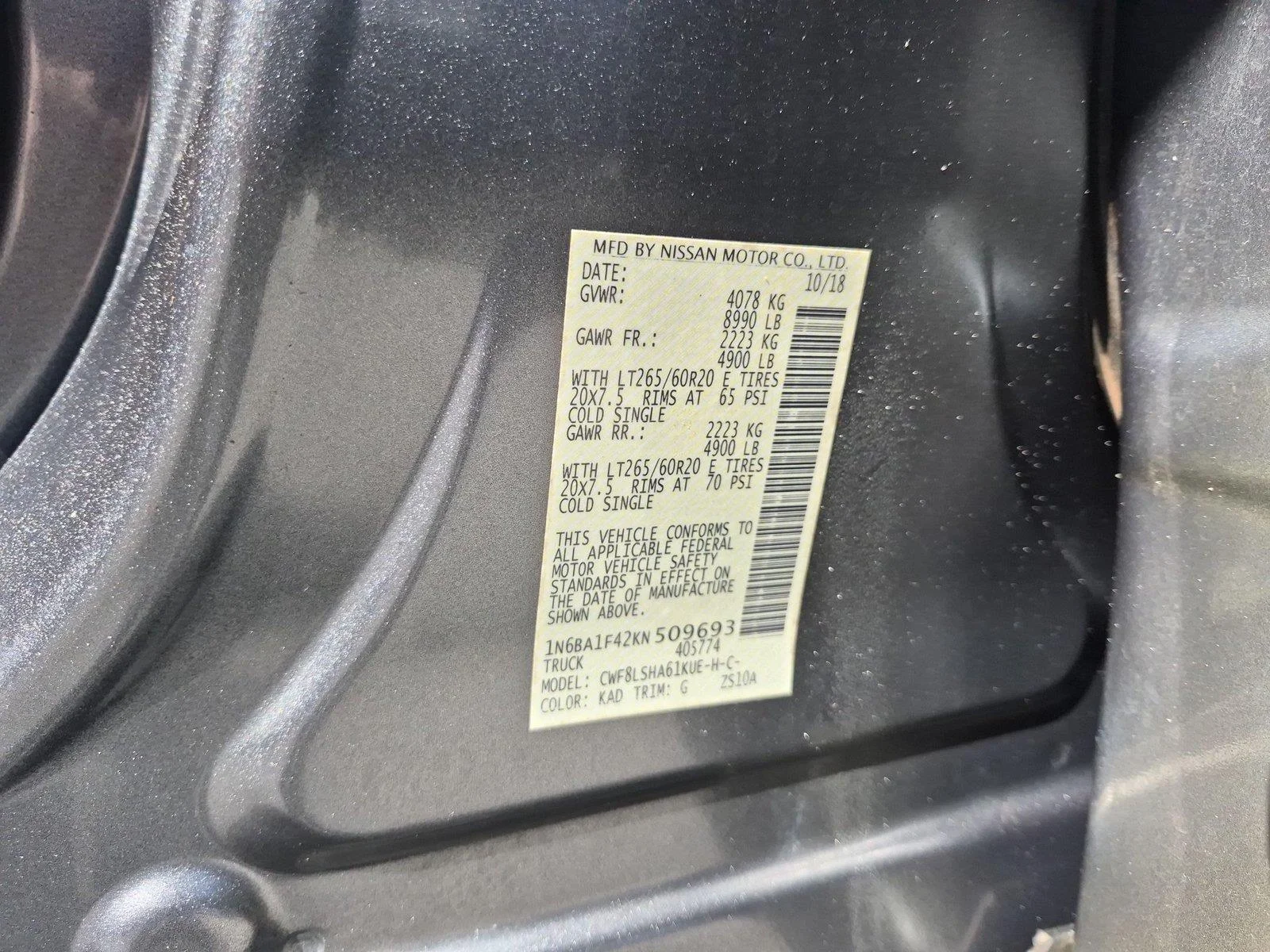 Used 2019 Gun Metallic Nissan SV image 40