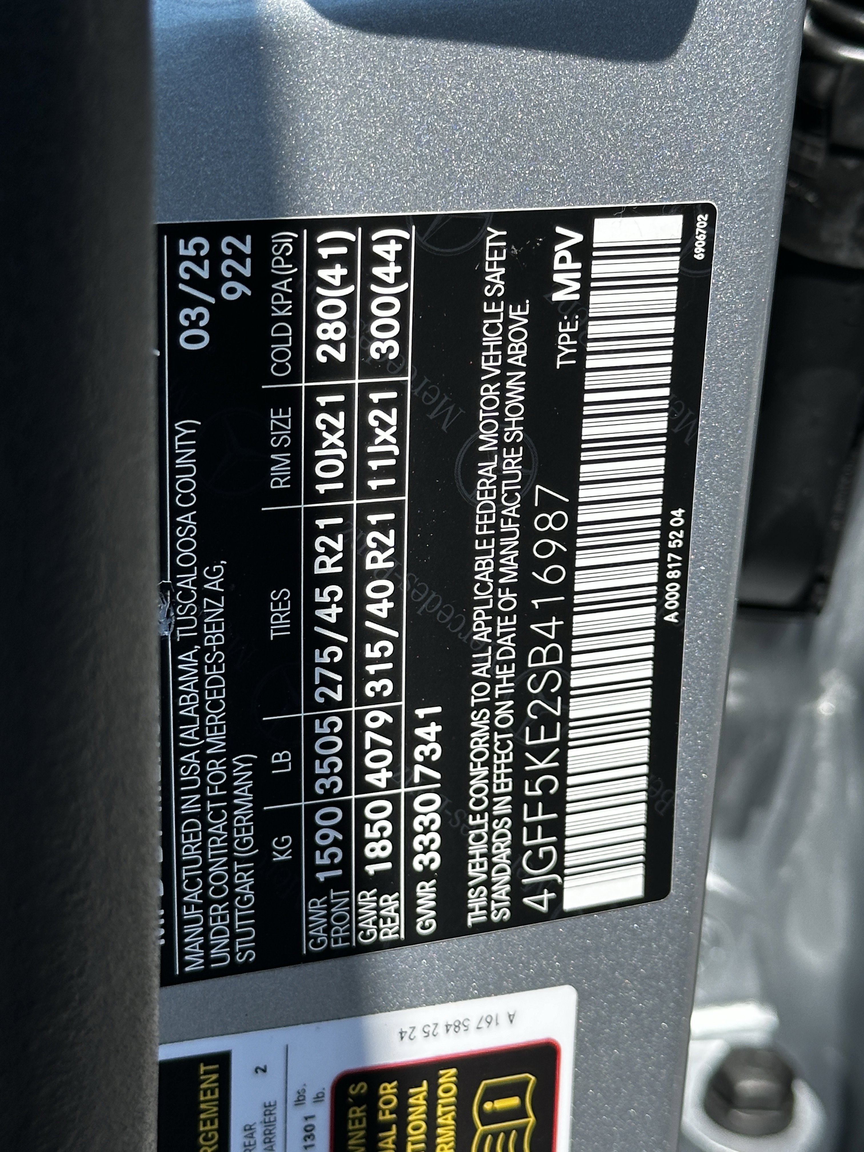 Certified Used 2025 Silver Mercedes-Benz GLS 450 image 39