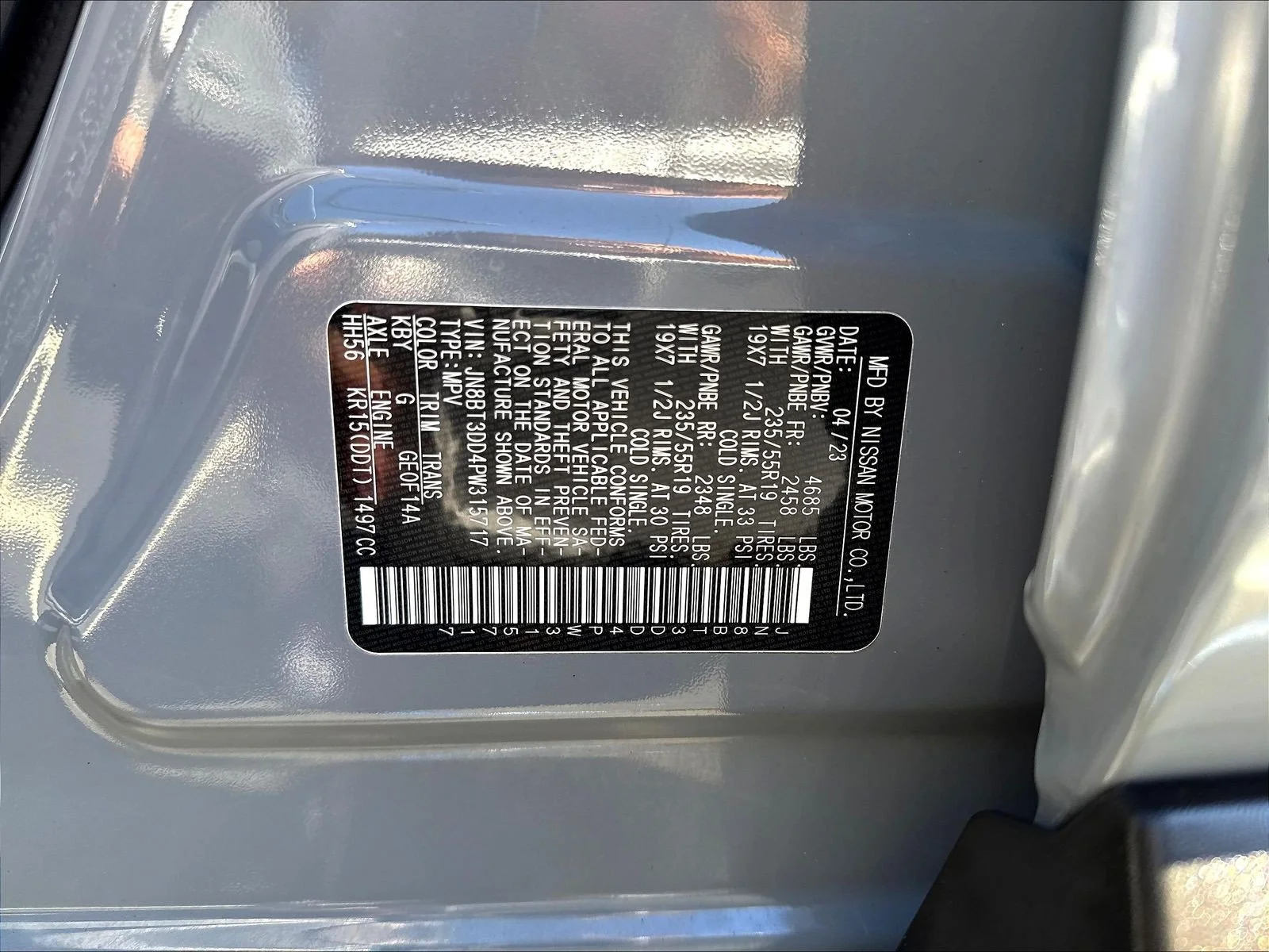 Certified Used 2023 Boulder Gray Nissan Platinum image 21