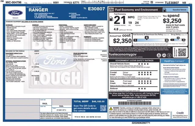 New 2026 White Ford XLT image 7