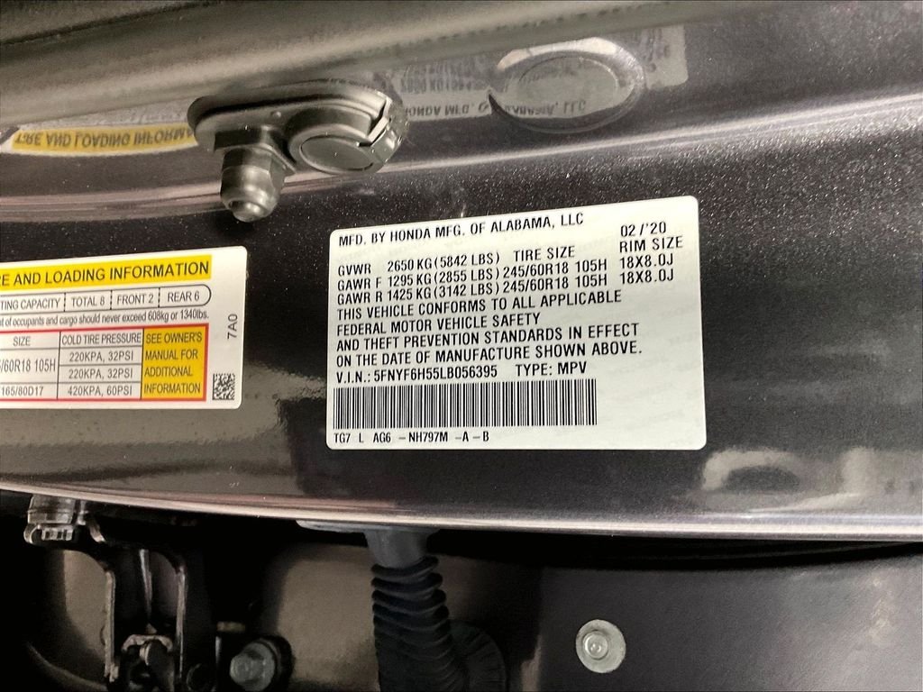 Used 2020 Modern Steel Honda EX-L image 36