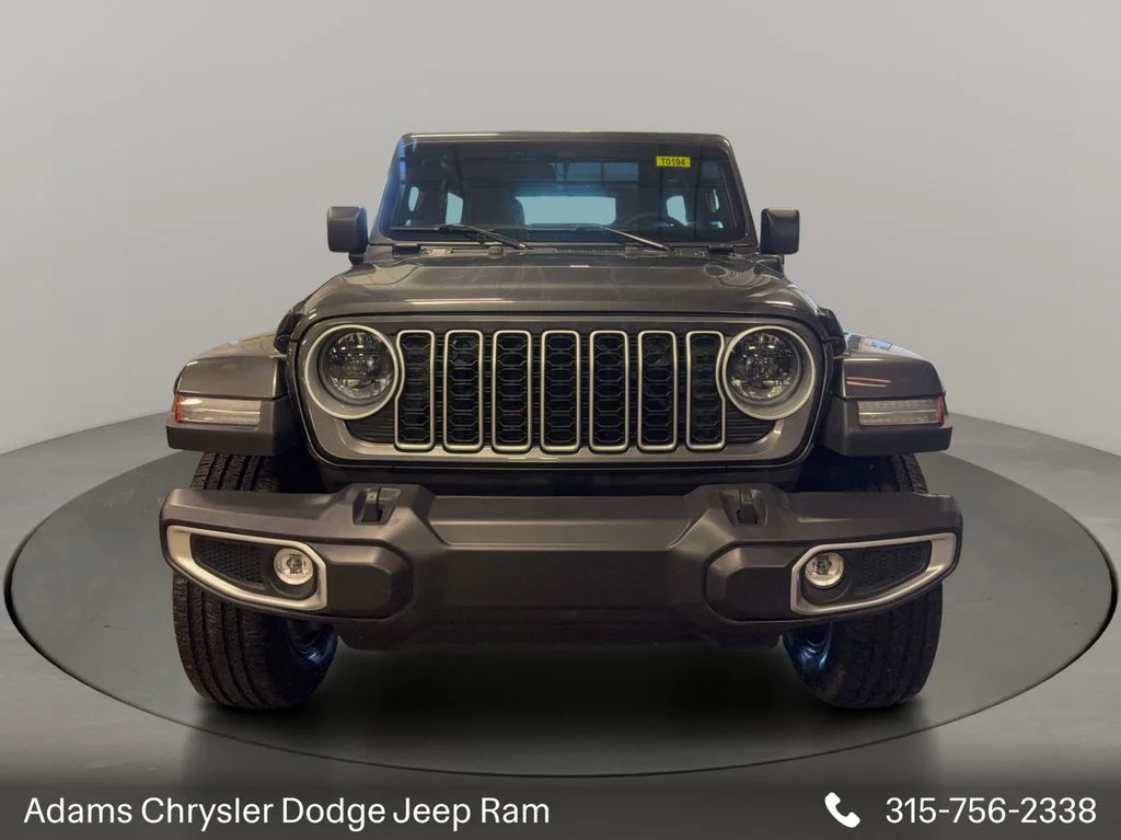 Used 2025 Jeep Wrangler 4xe Sahara 4XE with VIN 1C4RJXP66SW585609 for sale in Adams, NY