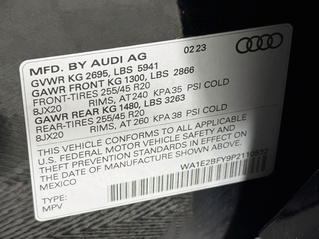 Used 2023 Black Audi 55 Premium image 34