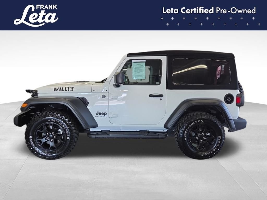Used 2023 Bright White Clearcoat Jeep  image 3