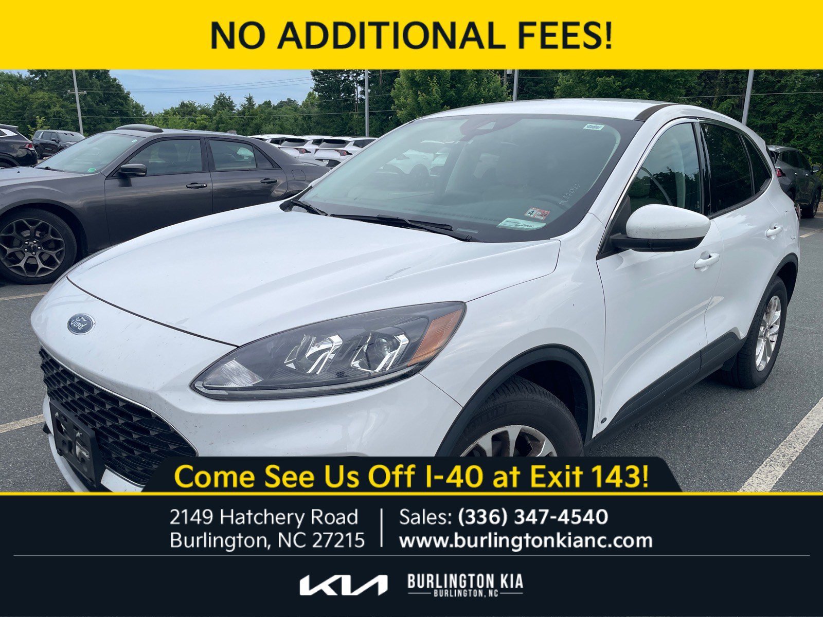 Used 2021 Oxford White Ford SE image 5