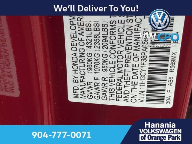 Certified Used 2023 Red Honda EX image 18
