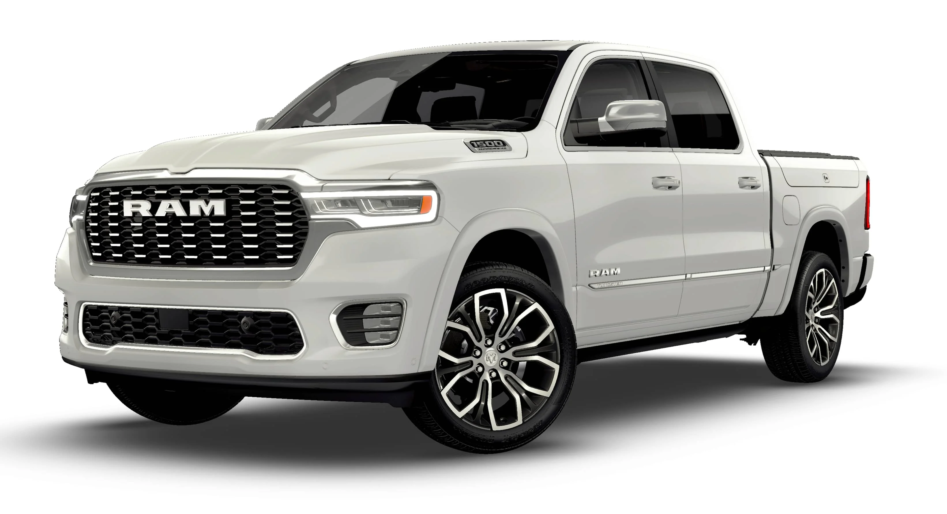 New 2026 Bright White Clear-Coat Exterior Paint RAM Tungsten image 1