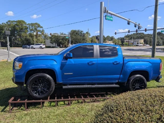 Used 2021 DYNAMIC BLUE METALLIC GMC 2WD Elevation image 6