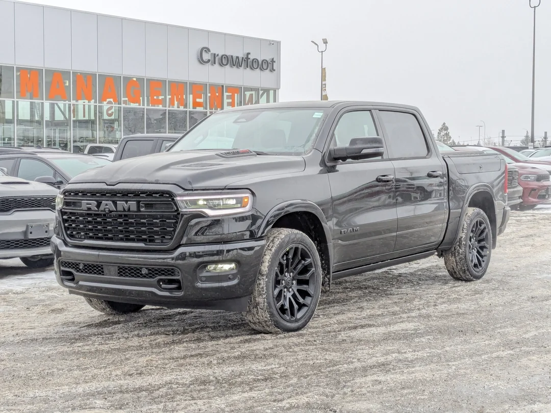 New 2026 Black RAM Limited - - Night Ed - Pano Sunroof - Hurricane HO Turbo - 14.4 Screen - Head-Up Display & More! image 4