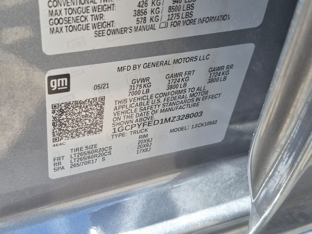 Used 2021 Gray Chevrolet LT Trail Boss image 29