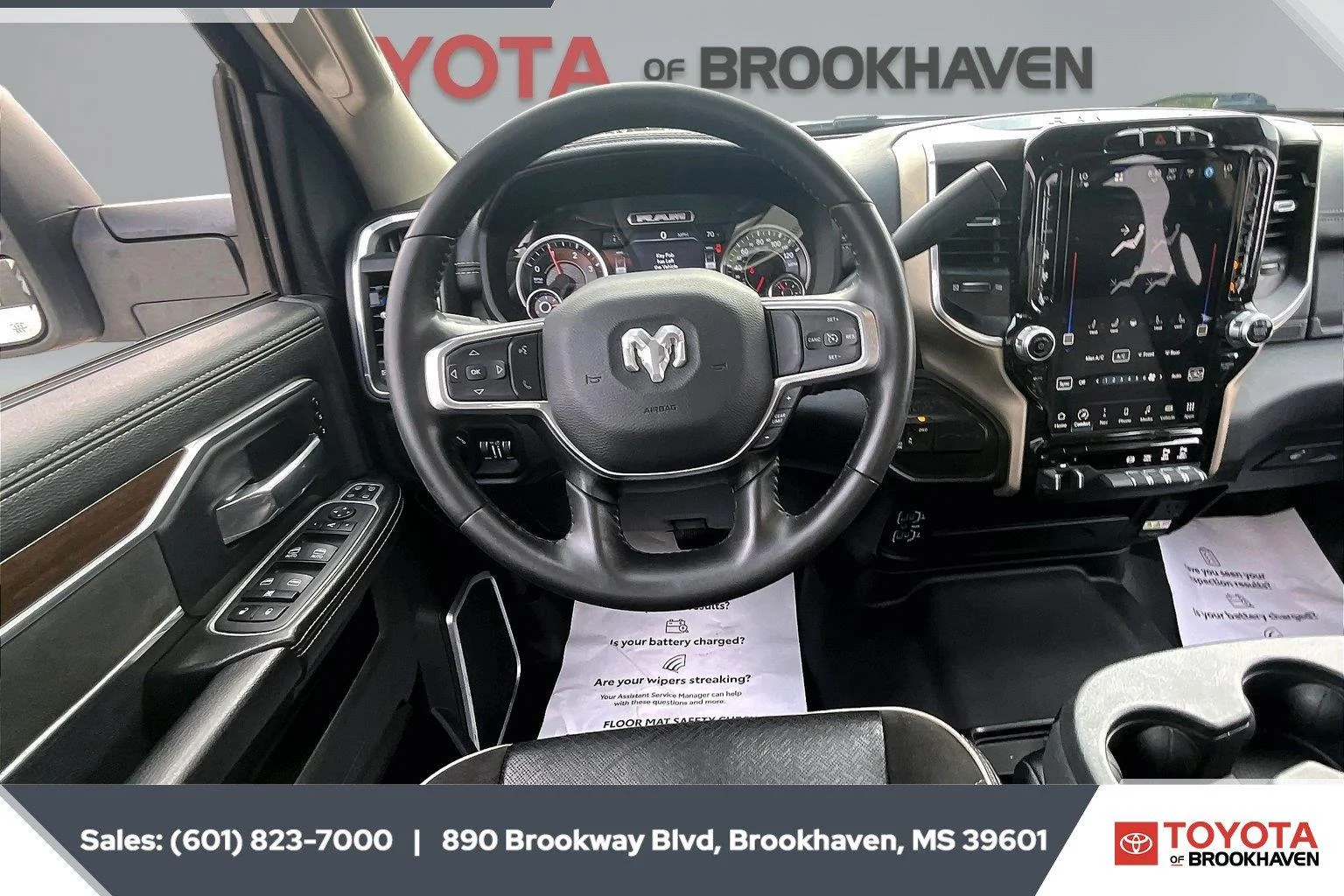 Used 2023 Bright White Clearcoat Ram Laramie image 5