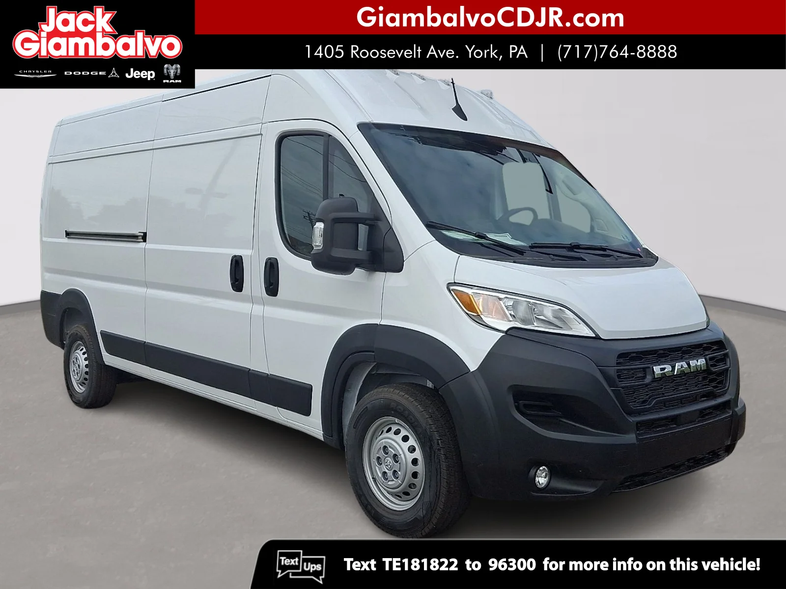 2026 RAM ProMaster 3500 Tradesman 159" WB High Roof's photo